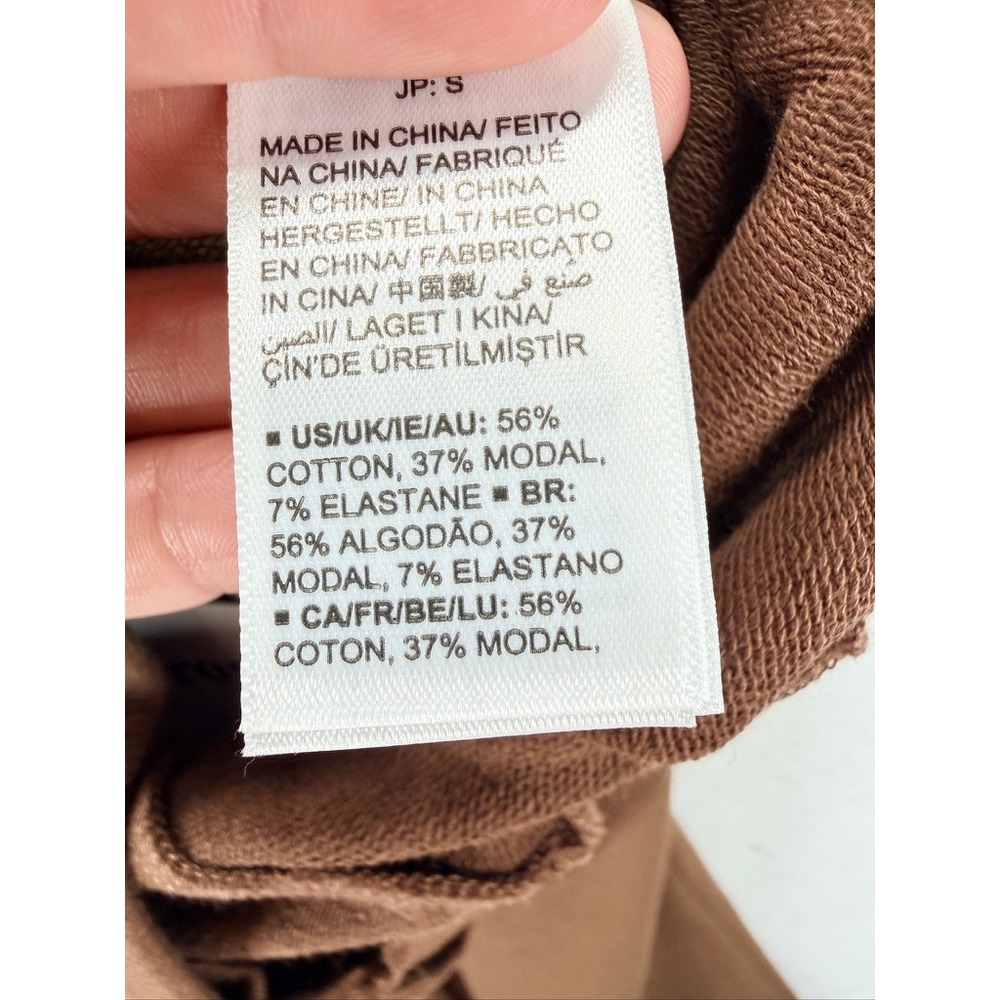 The Drop Grace Supersoft Stretch Joggers Praline Brown NWT XS - Picture 5 of 11